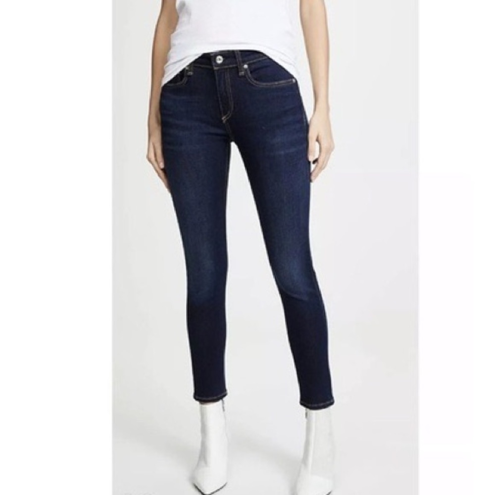 Rag & Bone Modele High Rise Skinny Jeans in Heritage dark wash
